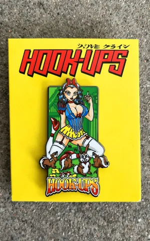 Hook Ups Snow White Enamel Pin