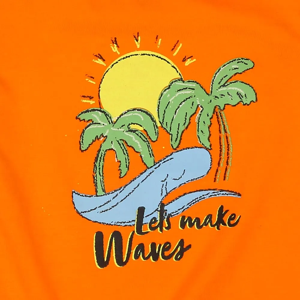 Infant Girls T-Shirt Waves - Autumn Glory | Bachaa Party Baby Clothes Girls Tops & T-Shirts