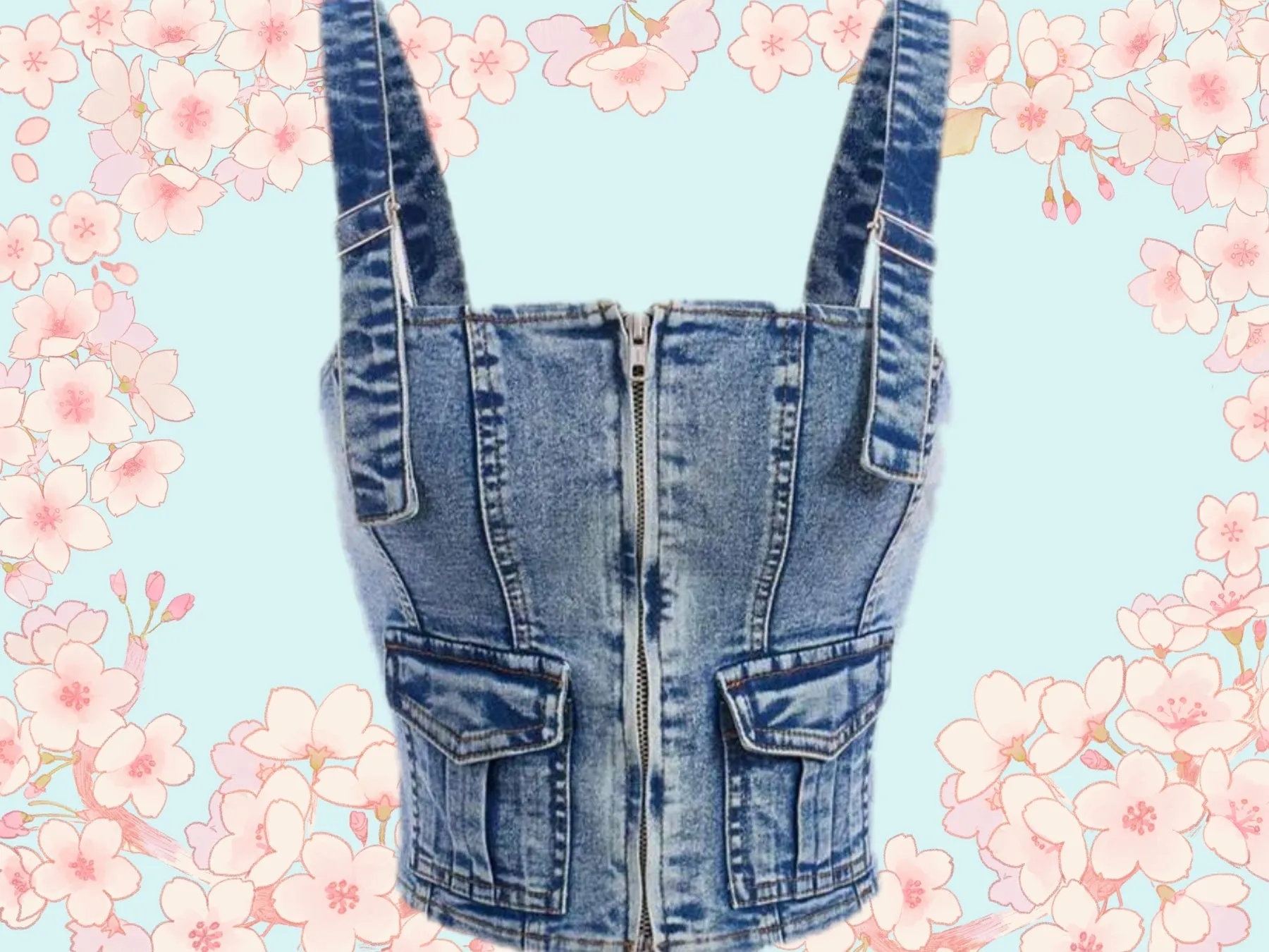 It's A Vibe Denim Top
