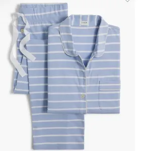 J Crew cotton striped pajama set