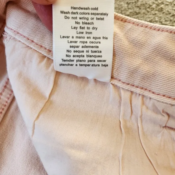 Judy Blue Blush Pink Stretchy Denim Jean Cut Off Shorts Size 1X