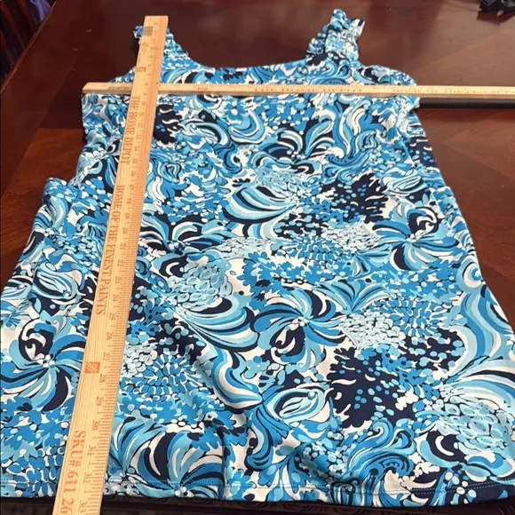 Lilly Pulitzer luxlethic noelani stretch tennis dress Blue Sundress Mini pockets