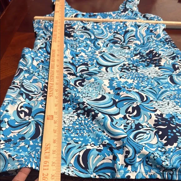 Lilly Pulitzer luxlethic noelani stretch tennis dress Blue Sundress Mini pockets