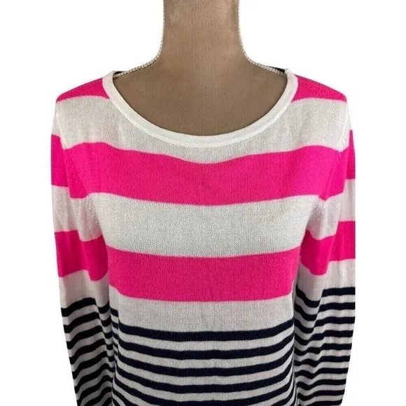 Lilly Pulitzer Womens Medium Gwyneth Wool Blend Sweater Private Island NEW