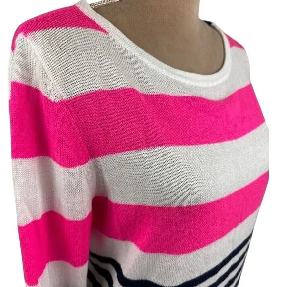 Lilly Pulitzer Womens Medium Gwyneth Wool Blend Sweater Private Island NEW