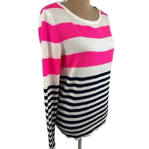 Lilly Pulitzer Womens Medium Gwyneth Wool Blend Sweater Private Island NEW
