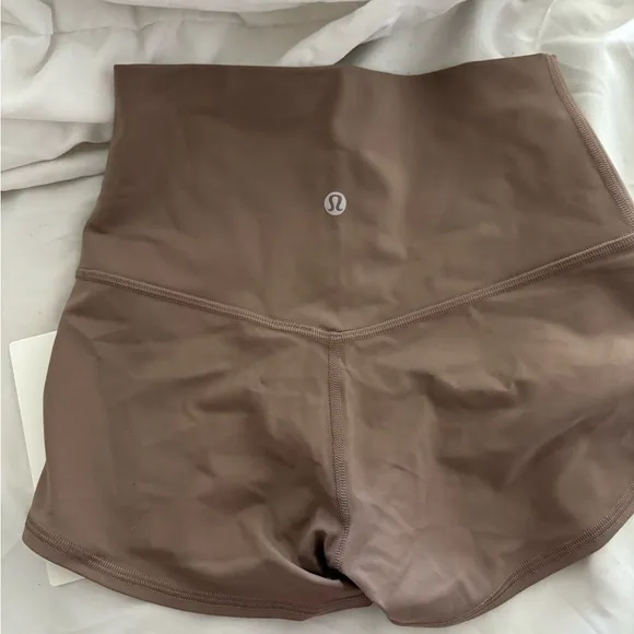 Lululemon Brown High-Waisted Shorts