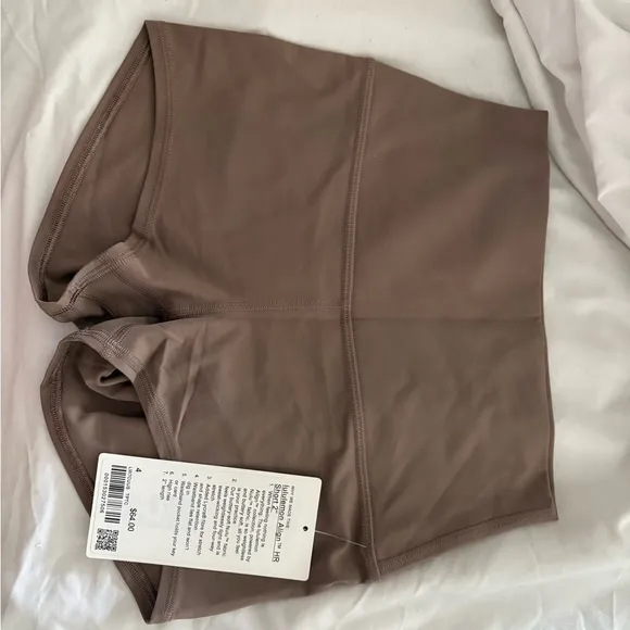 Lululemon Brown High-Waisted Shorts