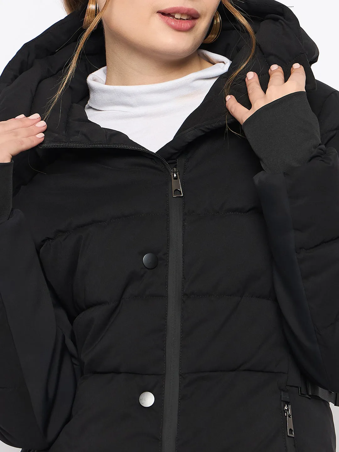 Madame High Black Quilted Jacket