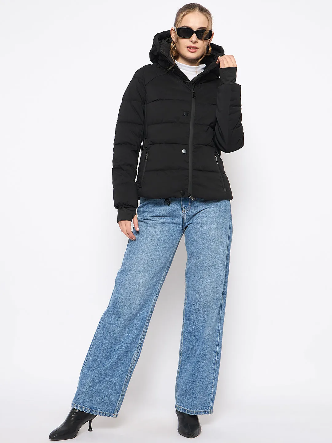 Madame High Black Quilted Jacket