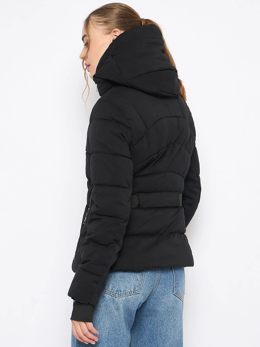 Madame High Black Quilted Jacket