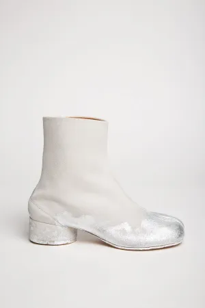 MAISON MARGIELA | FOIL EFFECT SUEDE ANKLE BOOTS