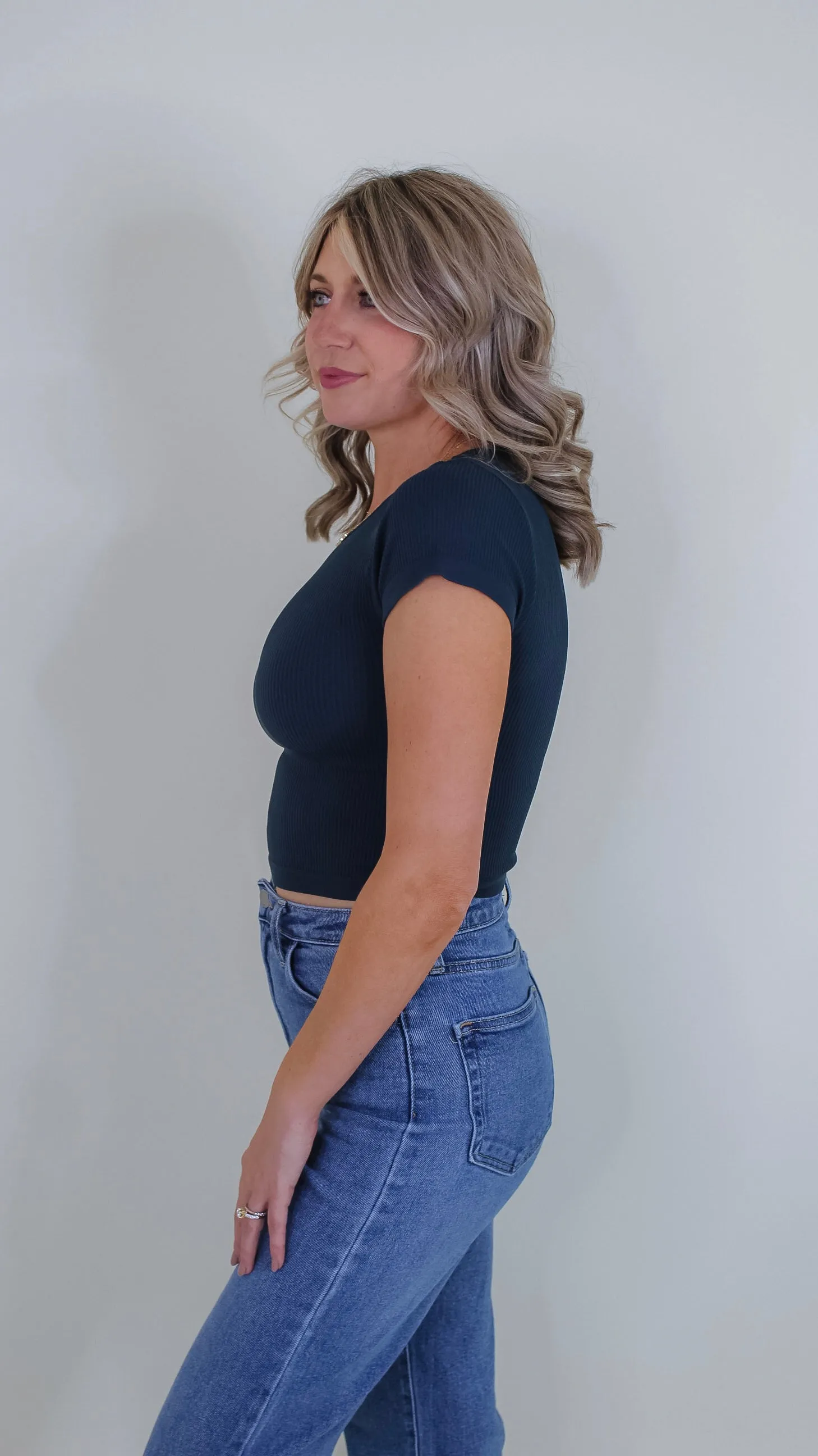 Margo Baby Tee Crop Top - Stellar