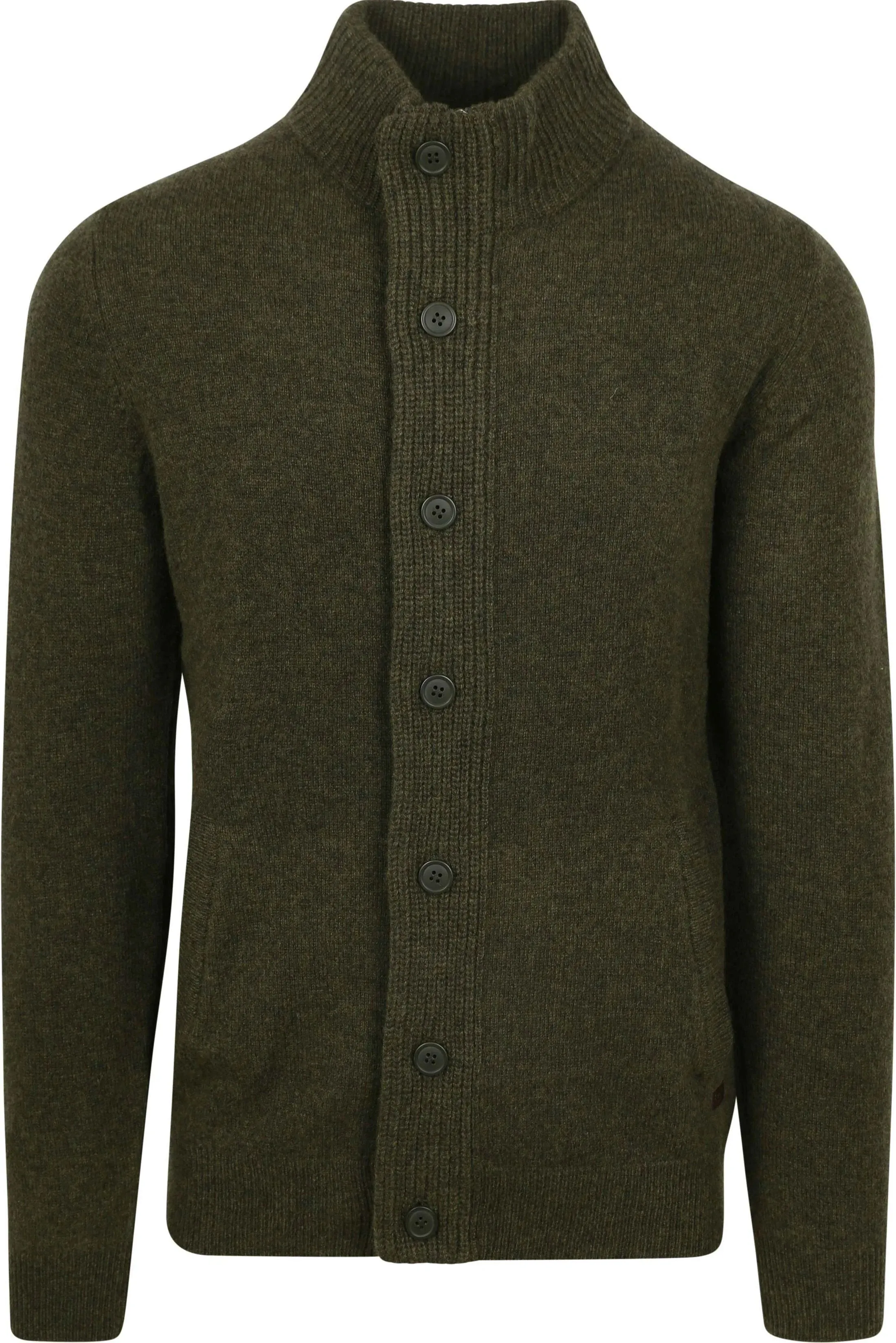 Men's Barbour | Zip Cardigan Lambswool  | Seaweed