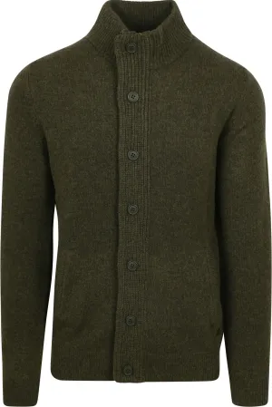 Men's Barbour | Zip Cardigan Lambswool  | Seaweed