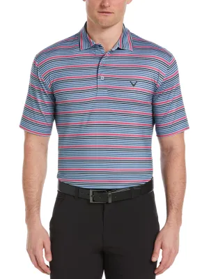 Mens Stripe Golf Polo