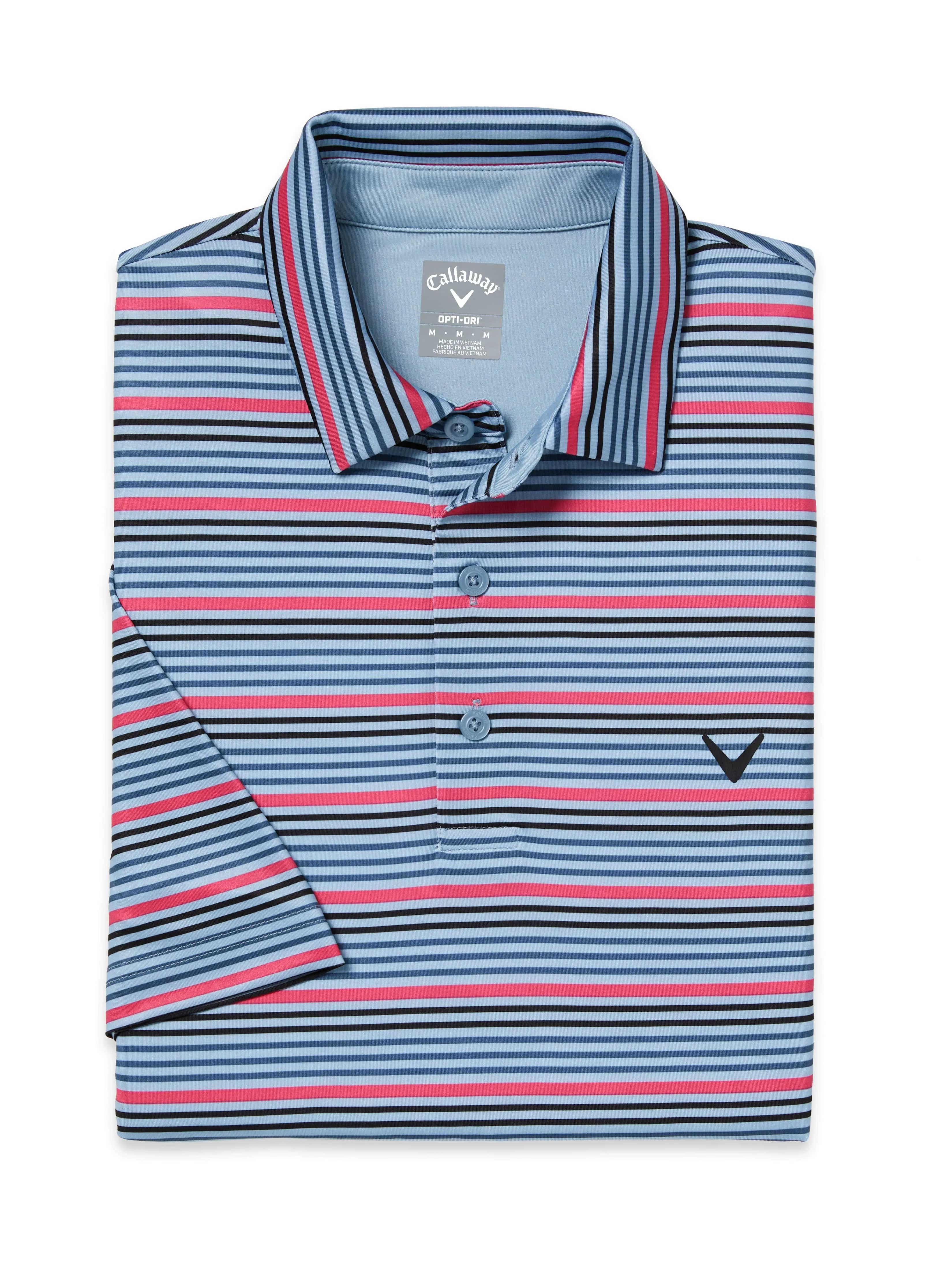 Mens Stripe Golf Polo