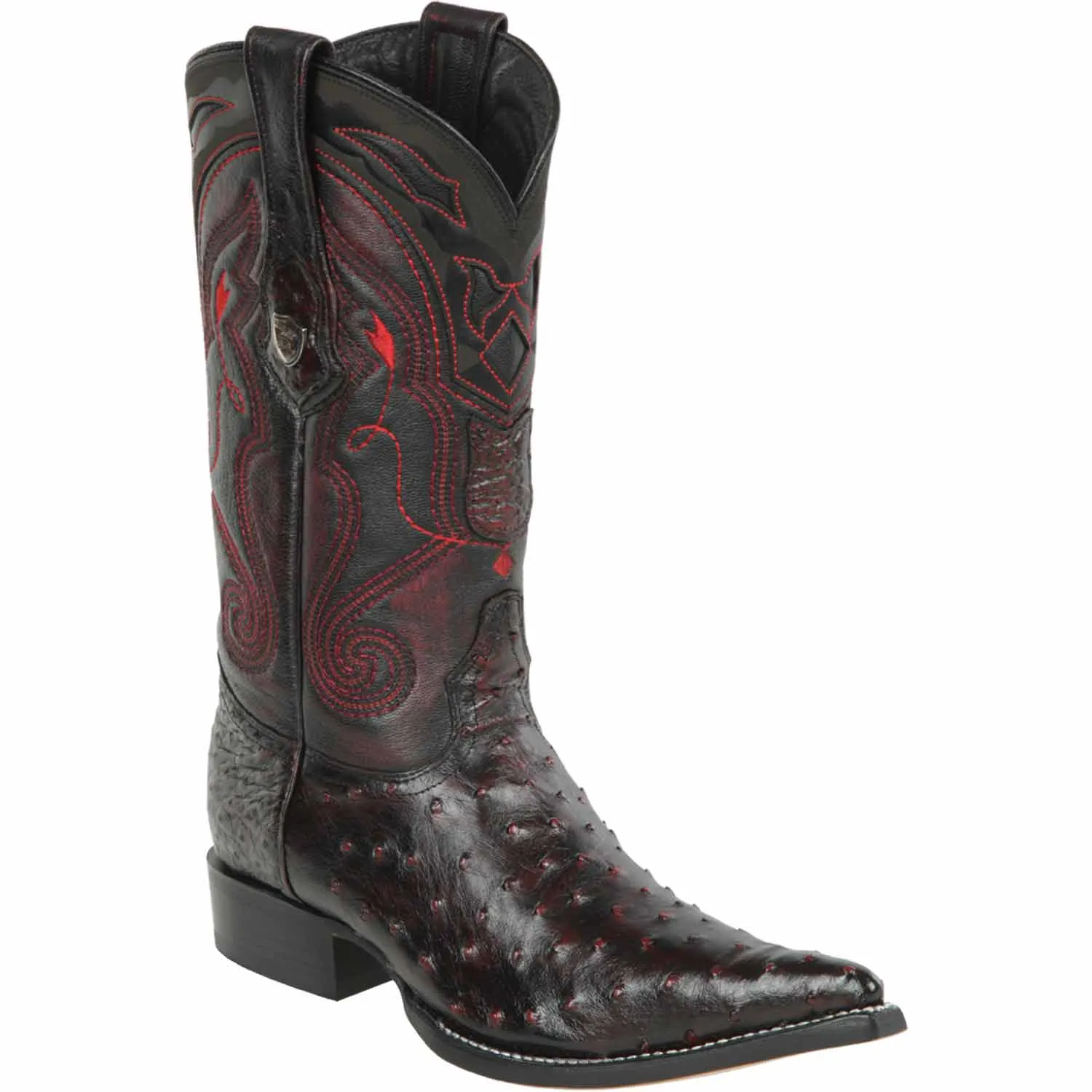 Men's Wild West Ostrich Skin 3X Toe Boots 29503-B