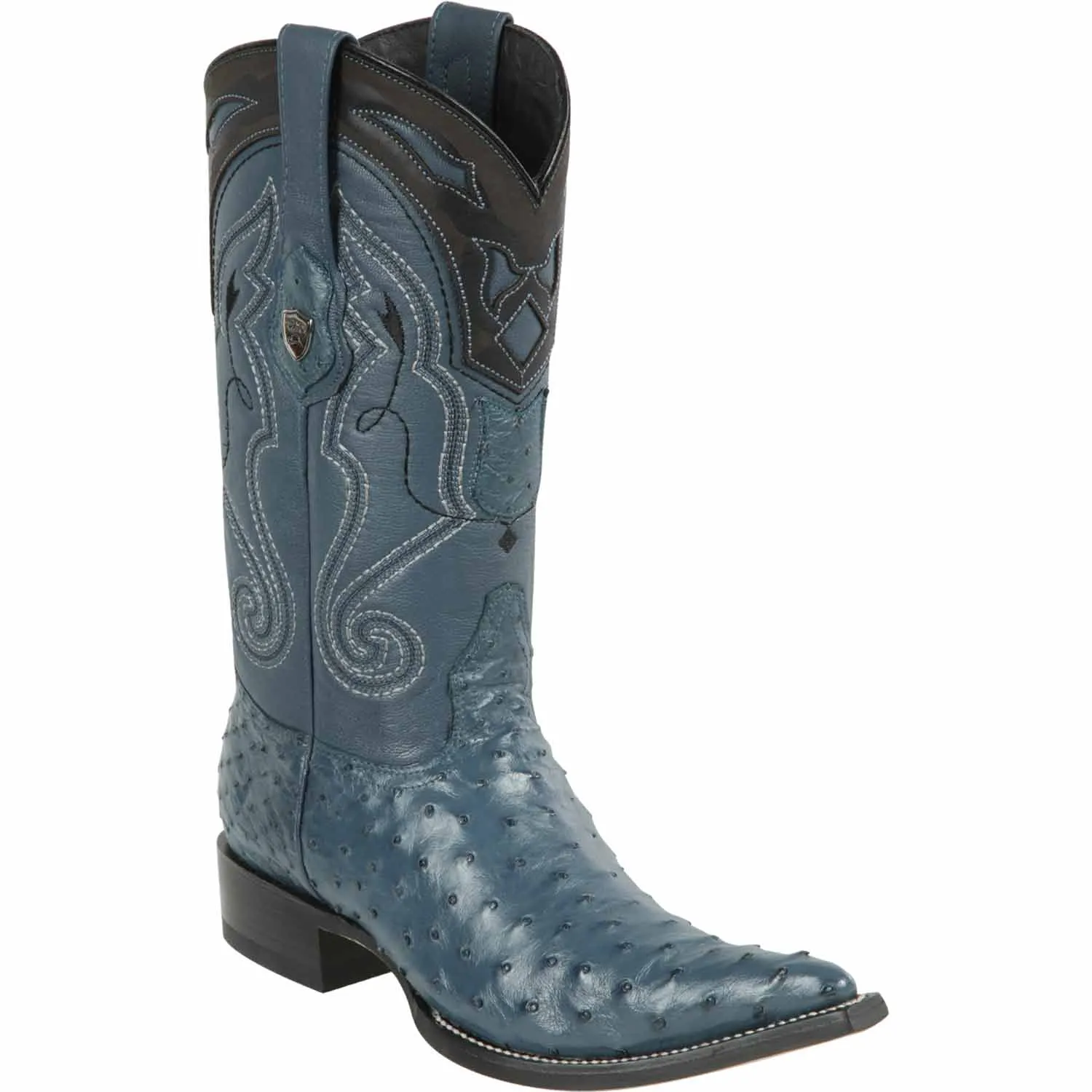 Men's Wild West Ostrich Skin 3X Toe Boots 29503-B