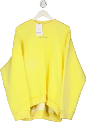 Monochrome Yellow Oversize Sweatshirt UK Onesize