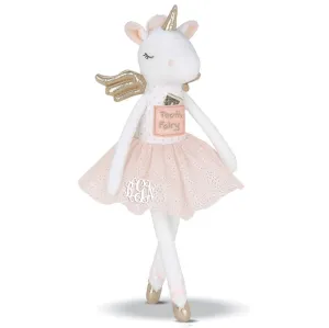 Monogrammed Tooth Fairy Plush - Ballerina Tooth Fairy Unicorn Doll - Personalized