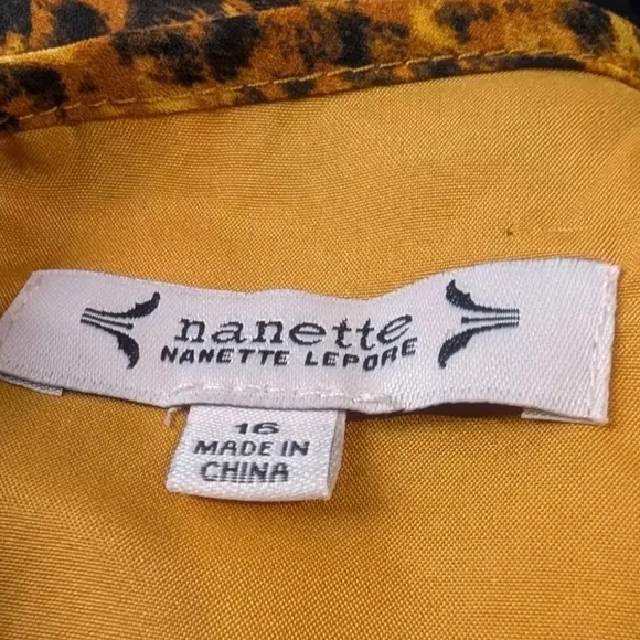 Nannette 3/4 Sleeve GoldiLocks Print Lepore Dress Women’s Size 16 (NWT)