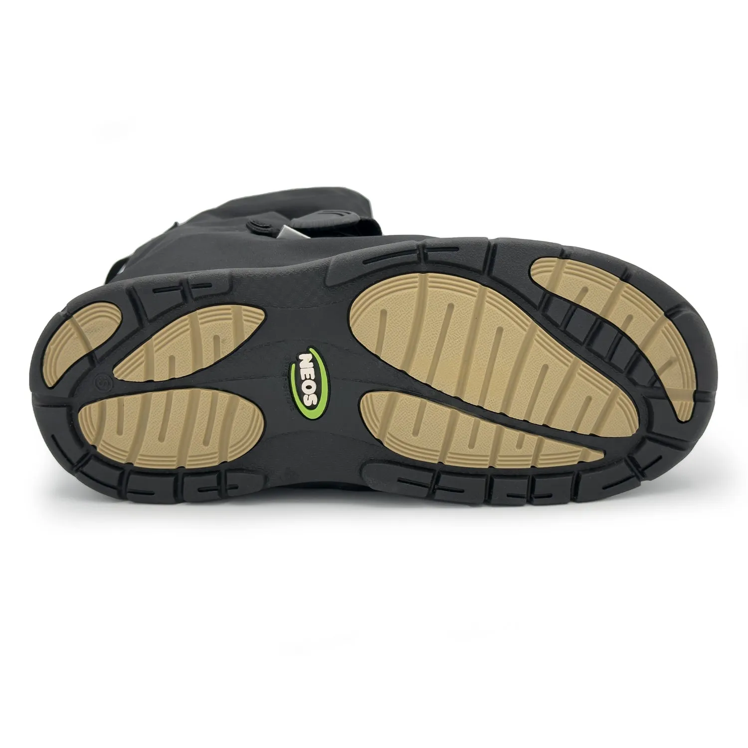 Neos Mens 11in Villager All Season Black Nylon WP Snow Boots