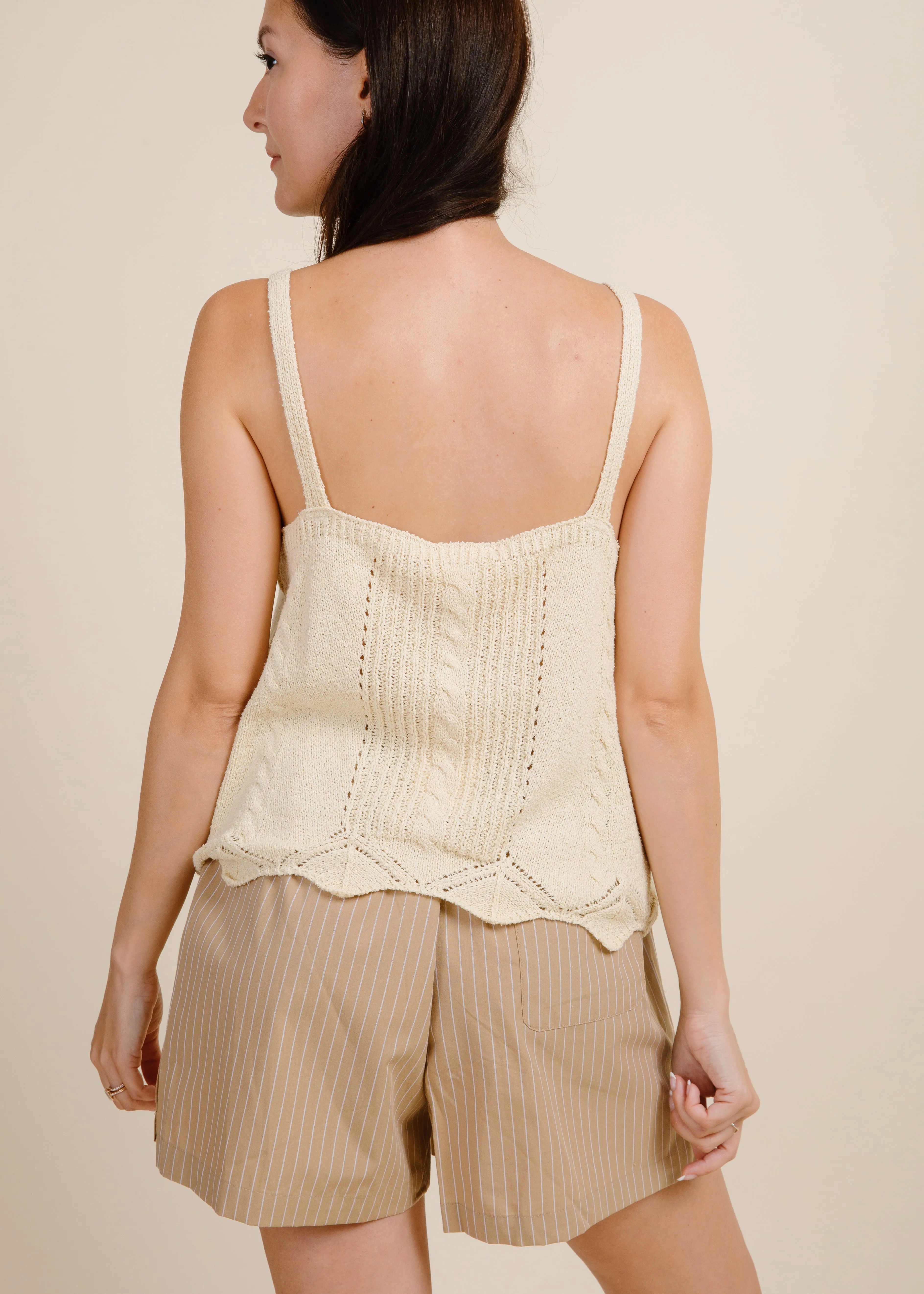Next To Me Tank - Cream