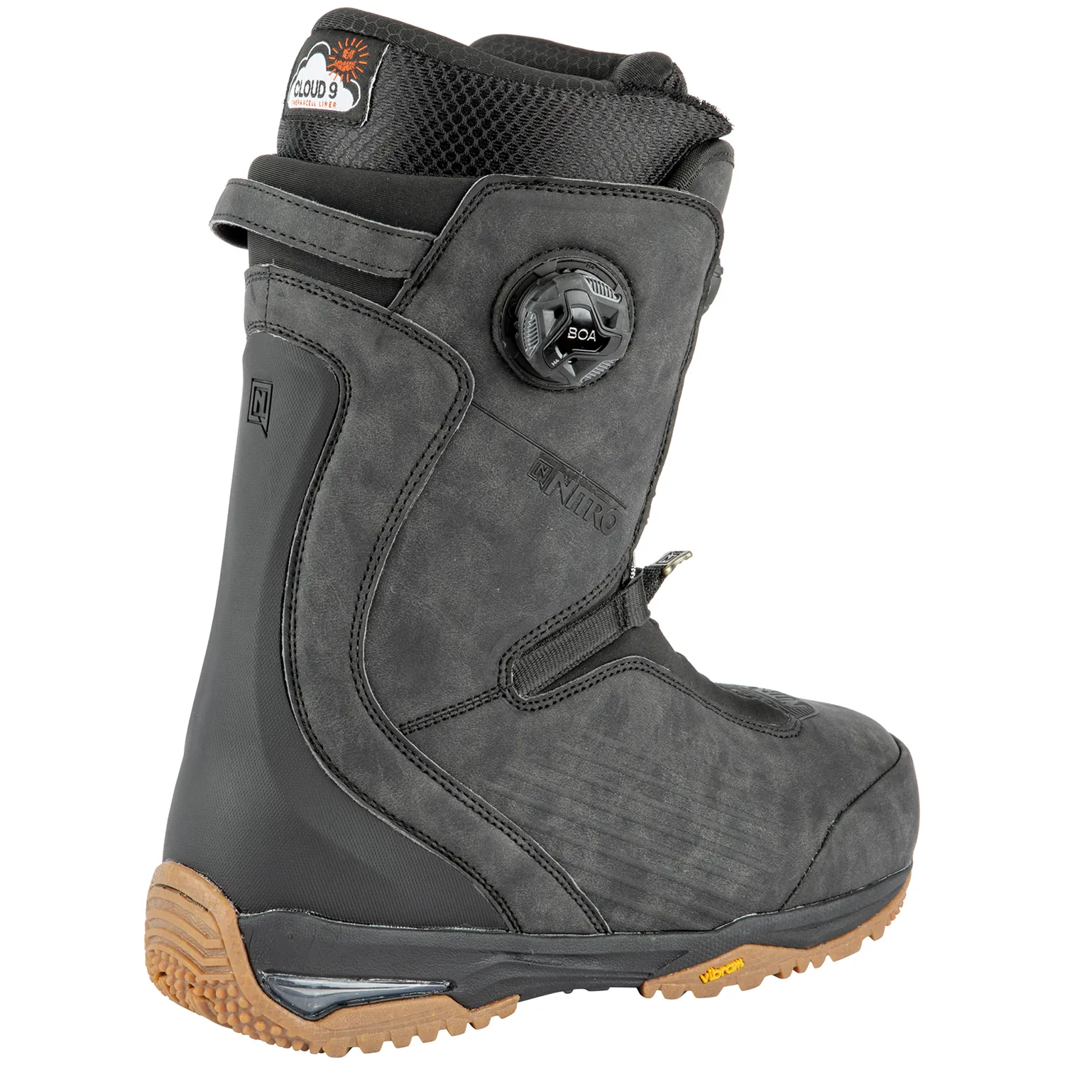 Nitro Chase BOA Mens Snowboard Boots Black