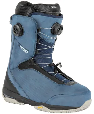 Nitro Chase BOA Mens Snowboard Boots Blue Steel