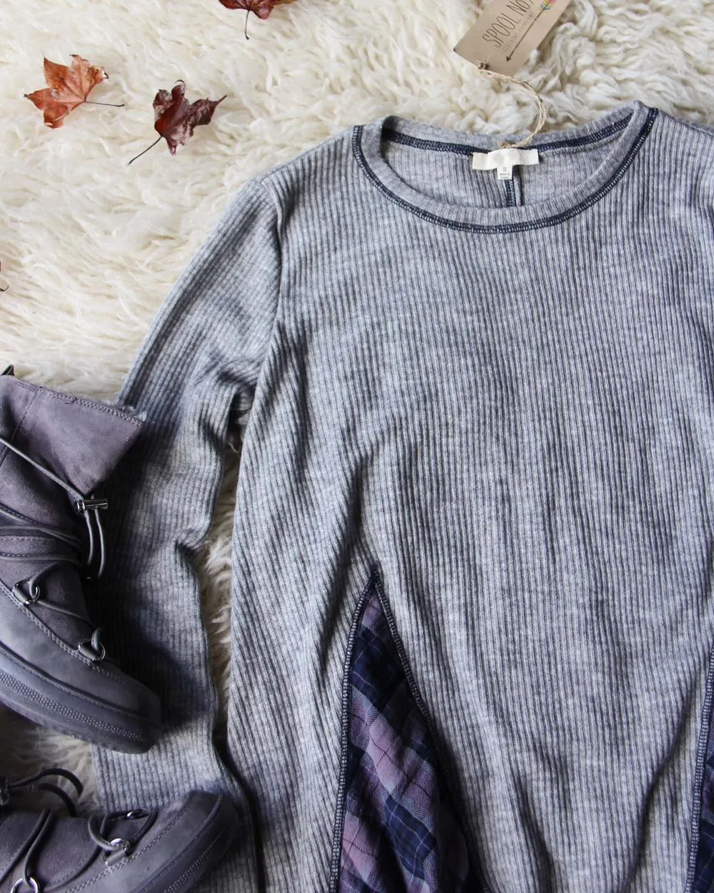 Northerner Plaid Thermal in Gray