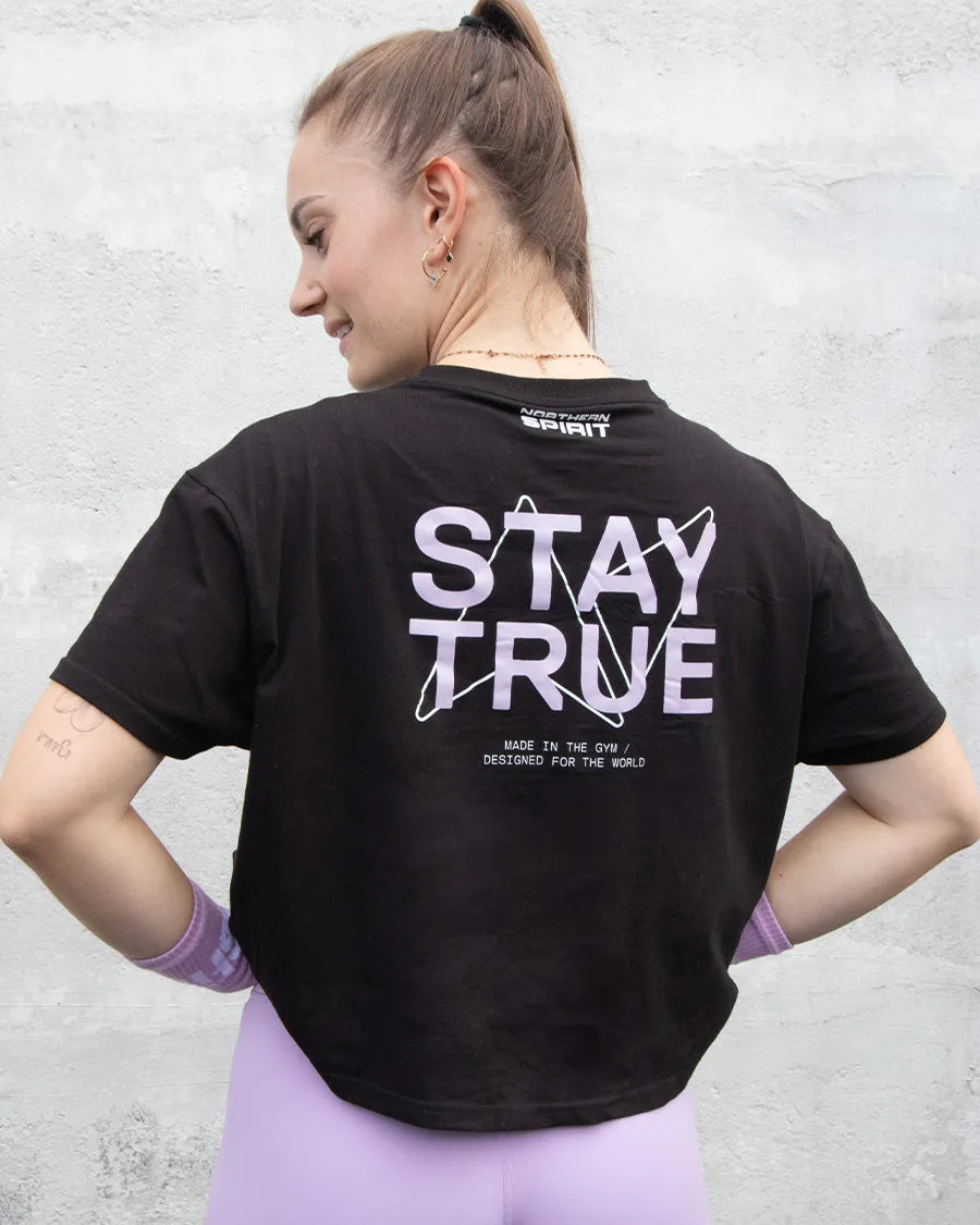 NS Baggy Top Stay True - women overSized crop top