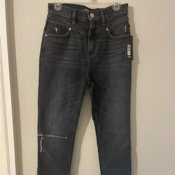 NWT HUDSON Women's Holly High Rise, Straight Leg Jean