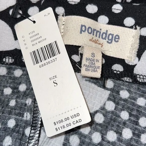 NWT PORRIDGE RUCHED KNIT MINI SKIRT Small