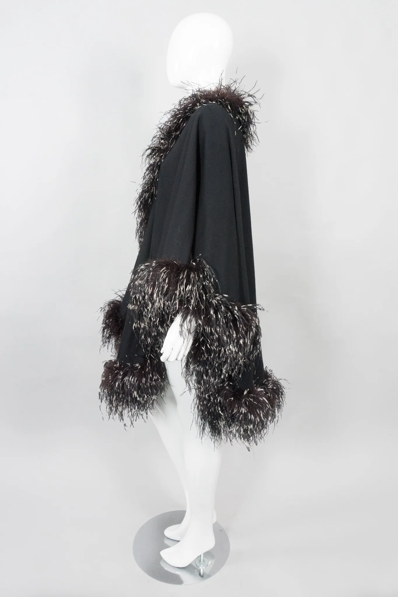 Oversized Ostrich Feather Shawl