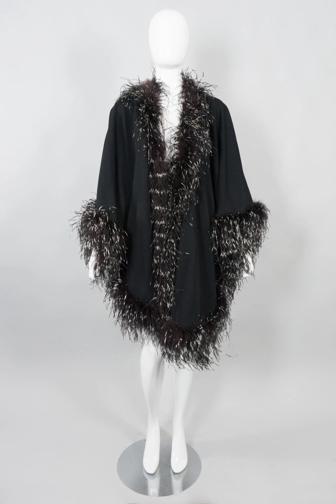 Oversized Ostrich Feather Shawl