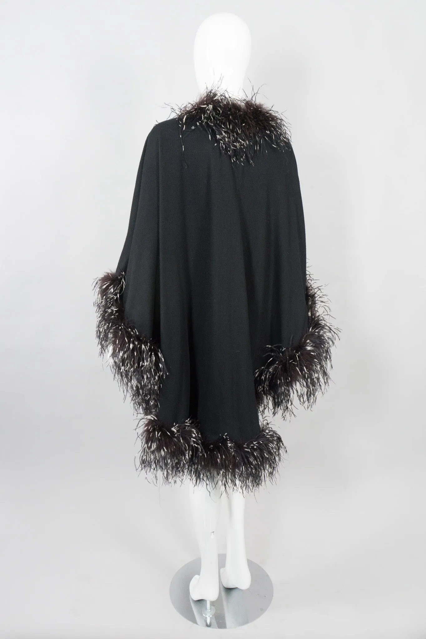 Oversized Ostrich Feather Shawl