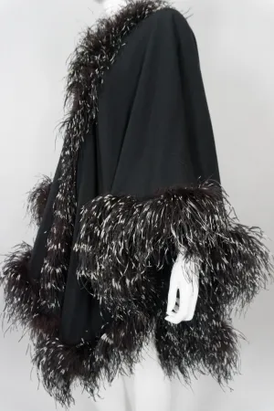 Oversized Ostrich Feather Shawl