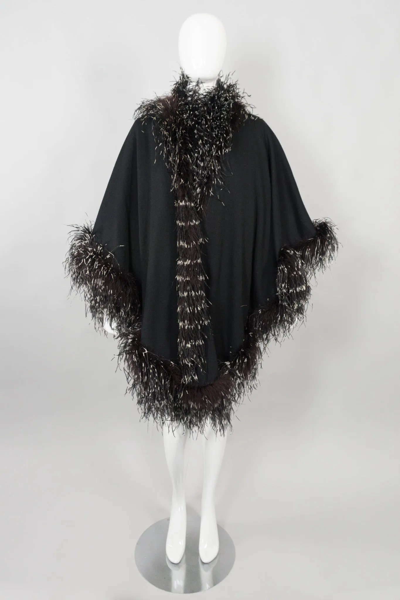 Oversized Ostrich Feather Shawl
