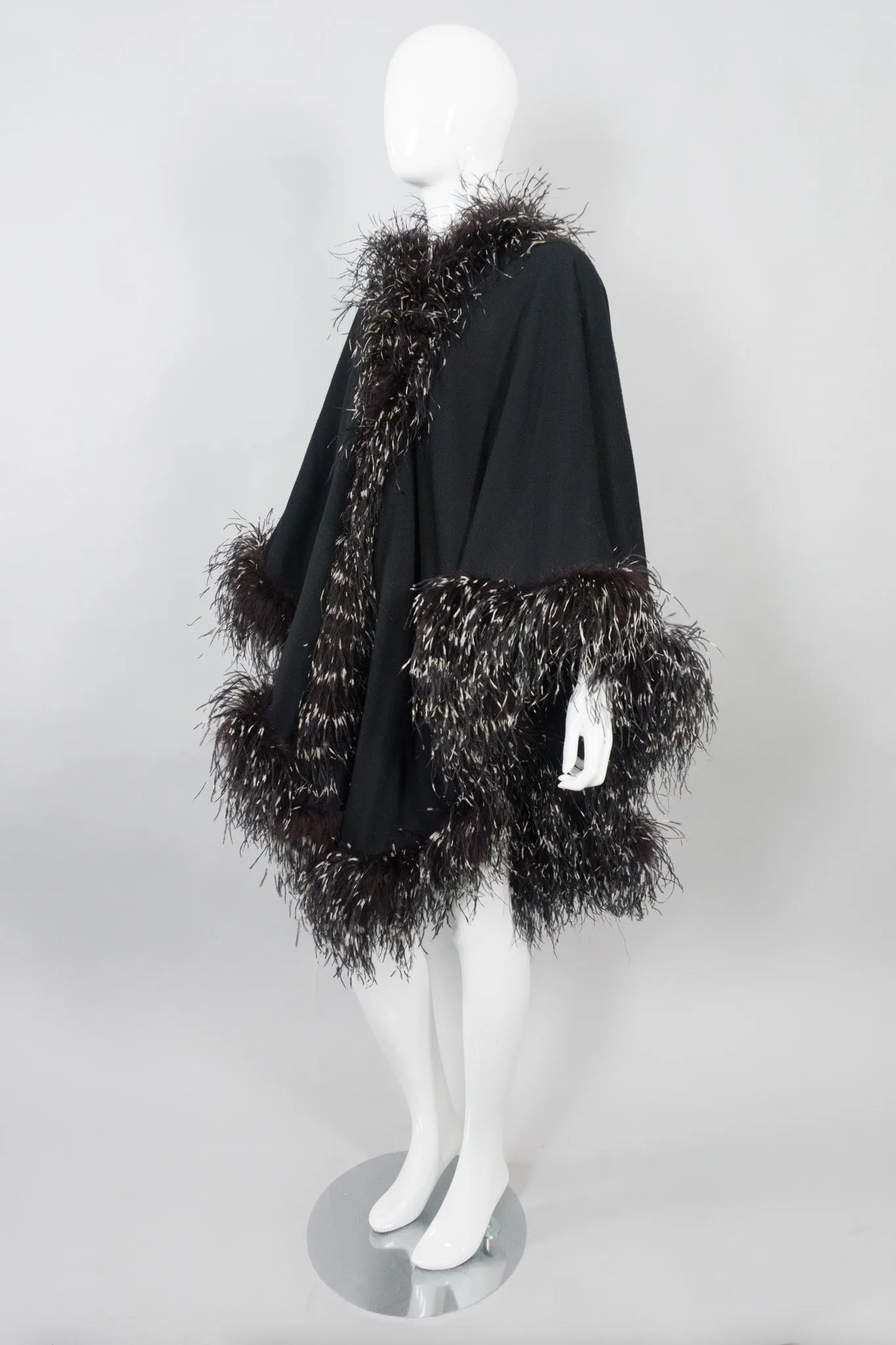 Oversized Ostrich Feather Shawl