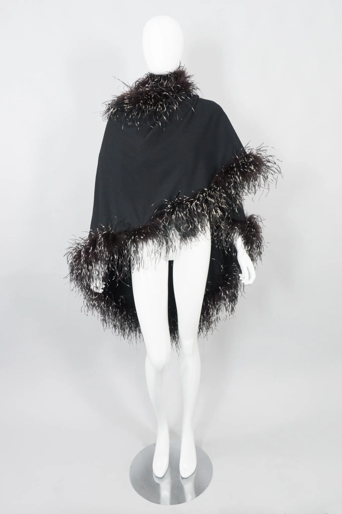 Oversized Ostrich Feather Shawl