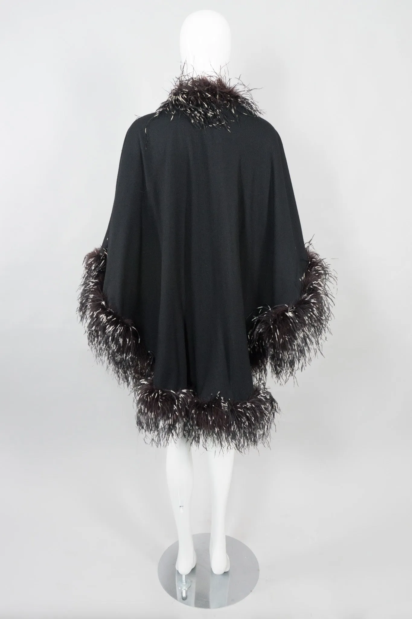 Oversized Ostrich Feather Shawl
