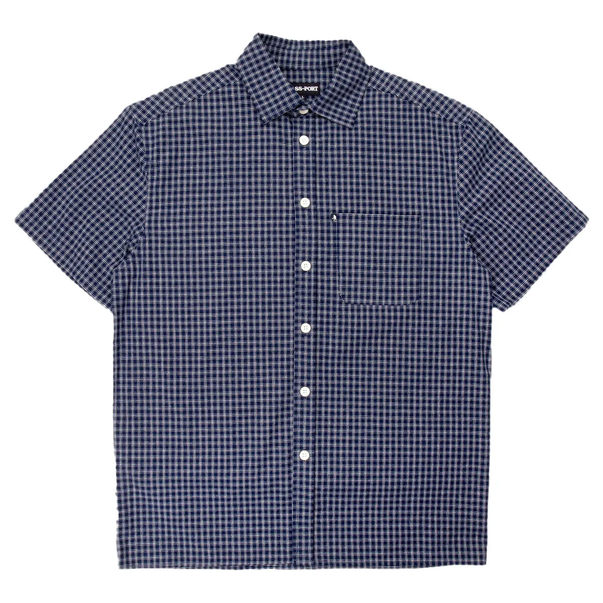 Pass~Port - Workers Check Shirt Navy