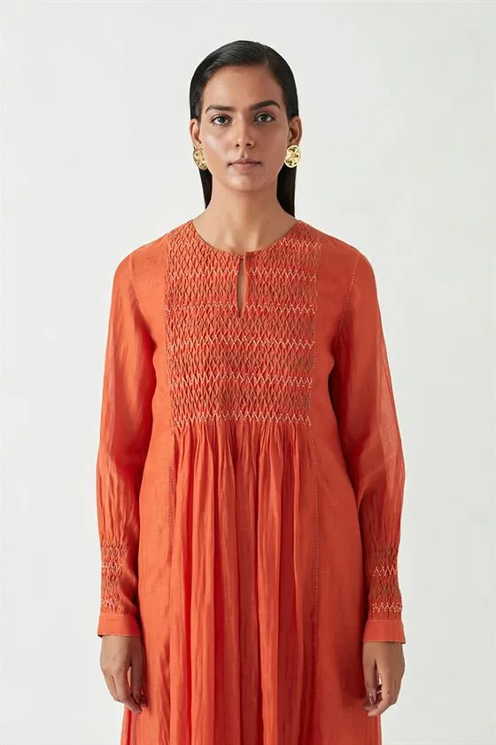Payal Pratap   -   View with A Room  Audrina Smocking Tunic (2 Pcs)