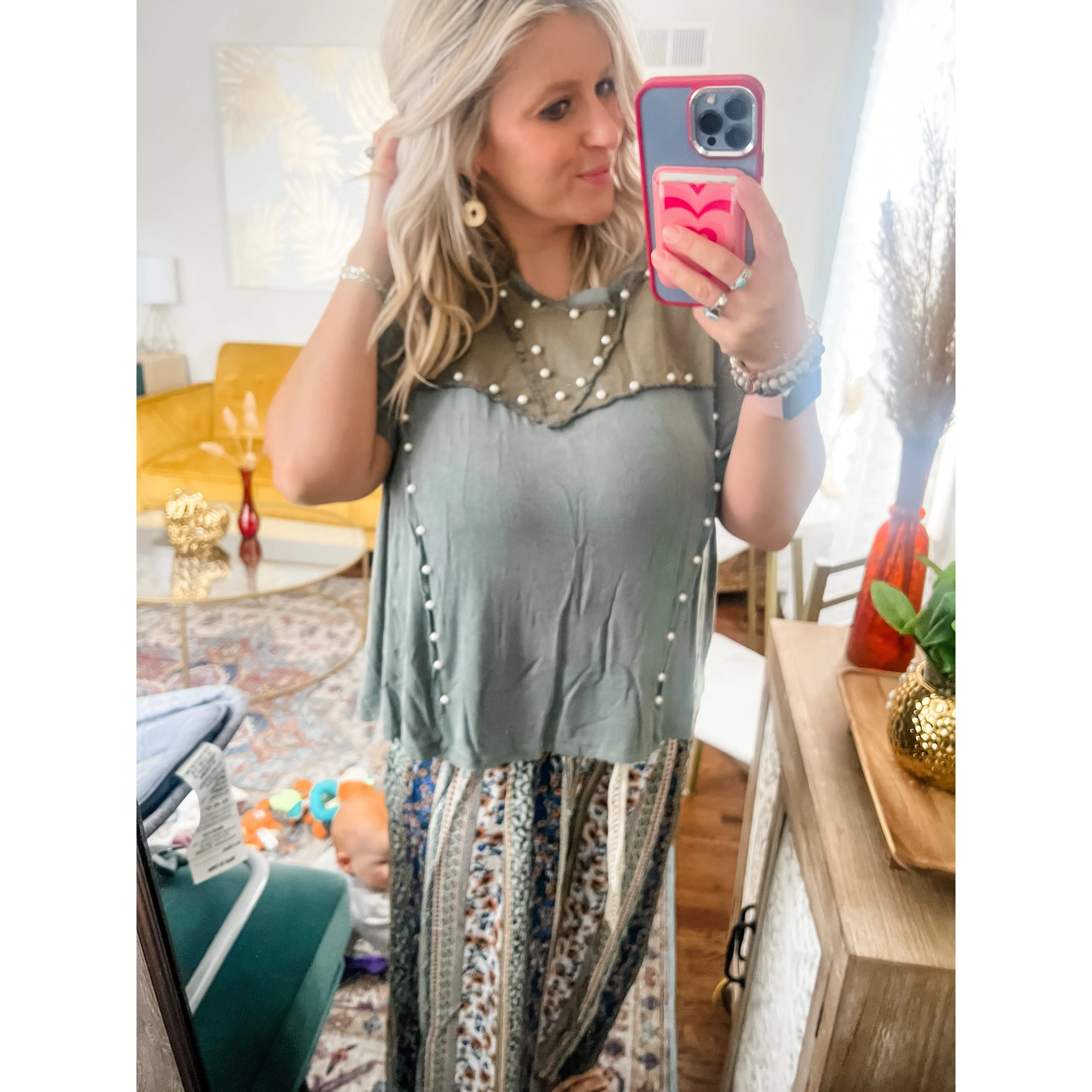 Pearl Ribbed Top