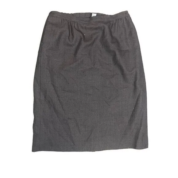 Pendleton Wool Women's Brown Herringbone Skirt Suit Set-‎ Size 16W