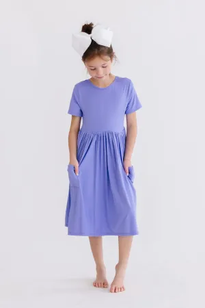 Periwinkle S/S Pocket Twirl Dress
