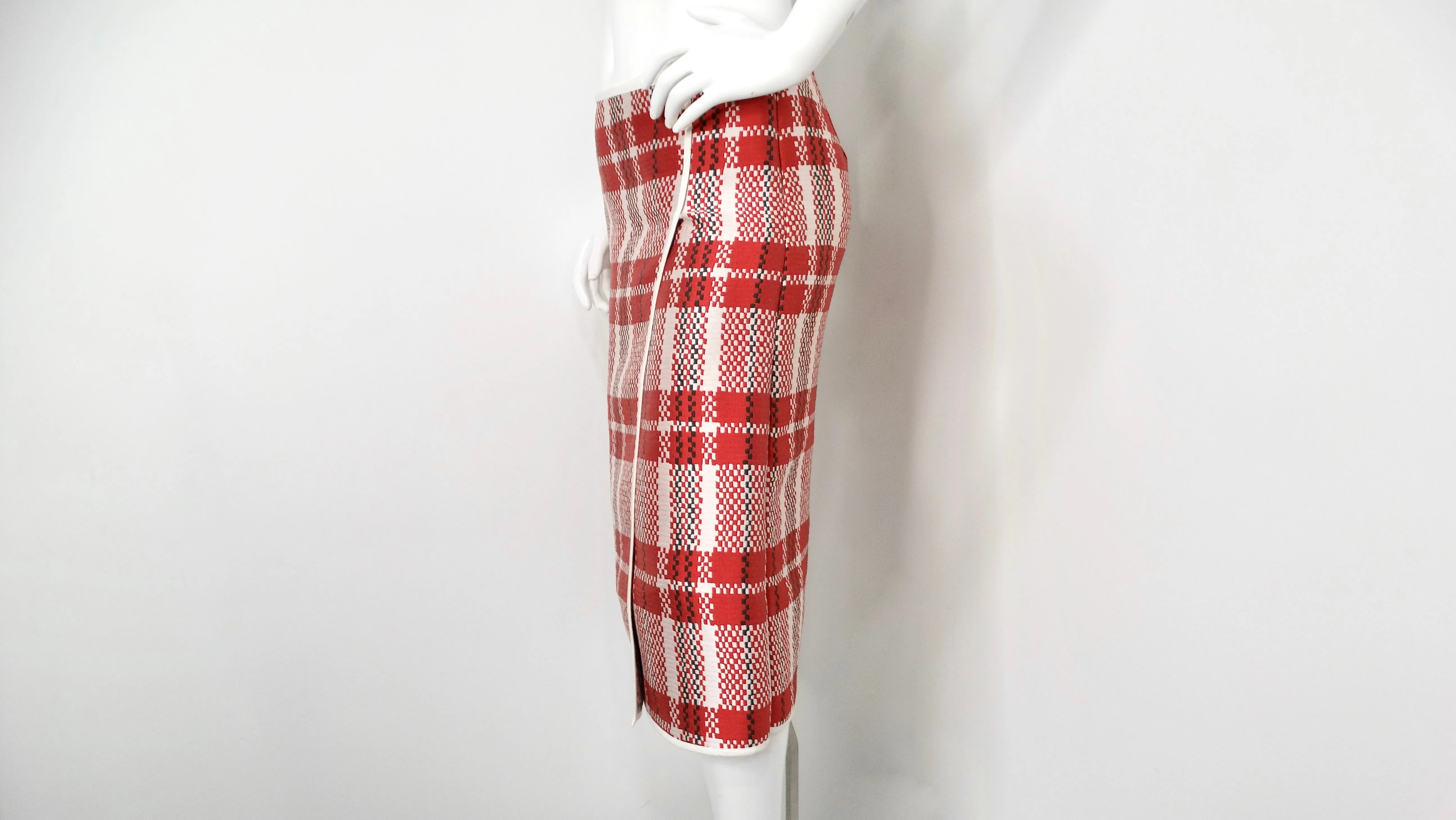 Phoebe Philo for Celine 2013 Runway Tartan Wrap Style A-Line Skirt
