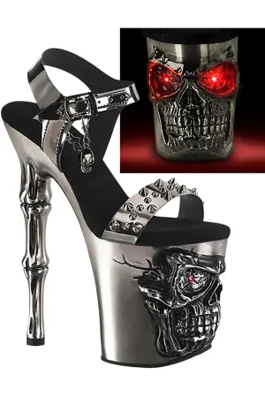 Pleaser Rapture 812-LT Pewter Shoes