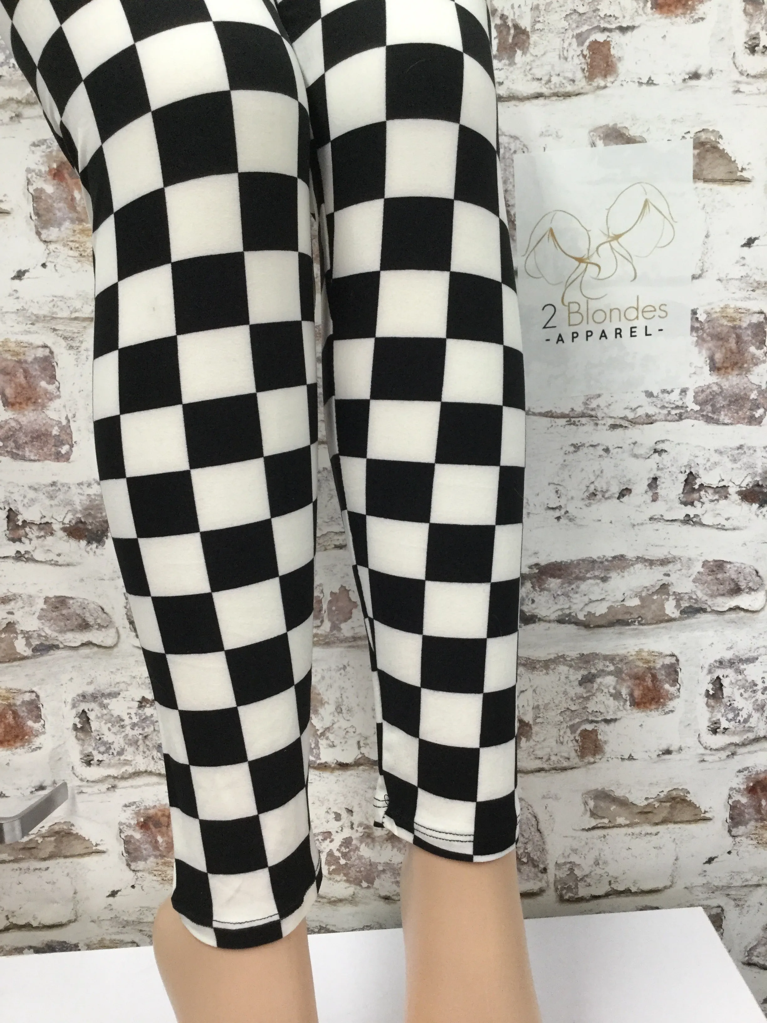 Plus 1X3X Leggings "Off To The Races"